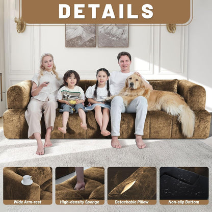 Modular All Foam Sectional Sofa With Four Cushions-4