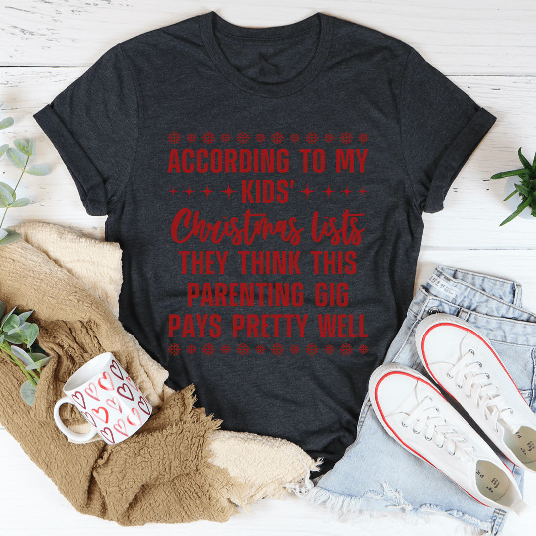 My Kids' Christmas Lists Tee