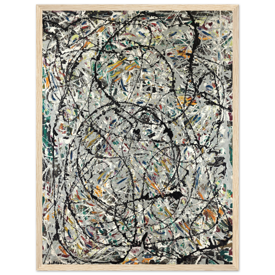 Pollock - Watery Paths 1947 Artwork Poster