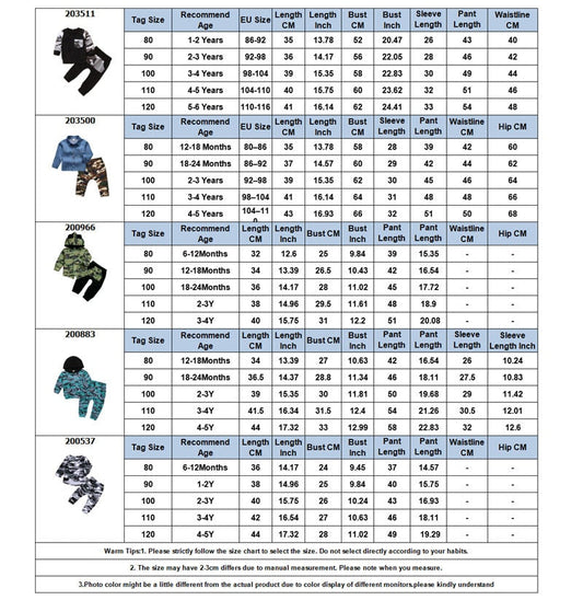 Fall toddler Autumn Kids tracksuit boys camouflage hoodies   little boy fashion clothes 5t winter children clothes D20