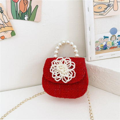 Stylish And Versatile Carry-On Girls Portable Red Crossbody Handbag