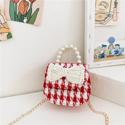 Stylish And Versatile Carry-On Girls Portable Red Crossbody Handbag