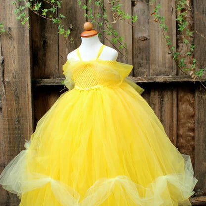 Arrival Kids’ Belle-Inspired Princess Dress – Cosplay Costume for Girls’ Fancy Dress Parties-2