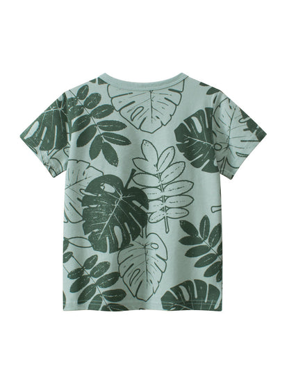 Printing Pattern Boys T-Shirt In European And American Style For Summer