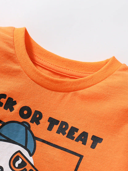 Arrival Autumn Kids’ Long Sleeves Little Ghost Pattern T-Shirt In European And American Style For Summer-3