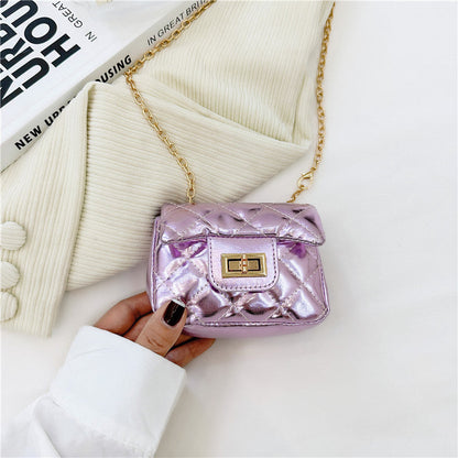 Fashionable Mini Carry-On Girls Portable PU Crossbody Handbag