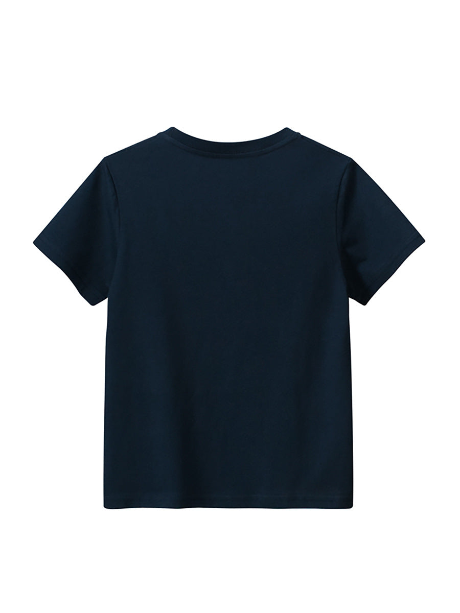 Boys’ Beach Print T-Shirt In European And American Style For Summer
