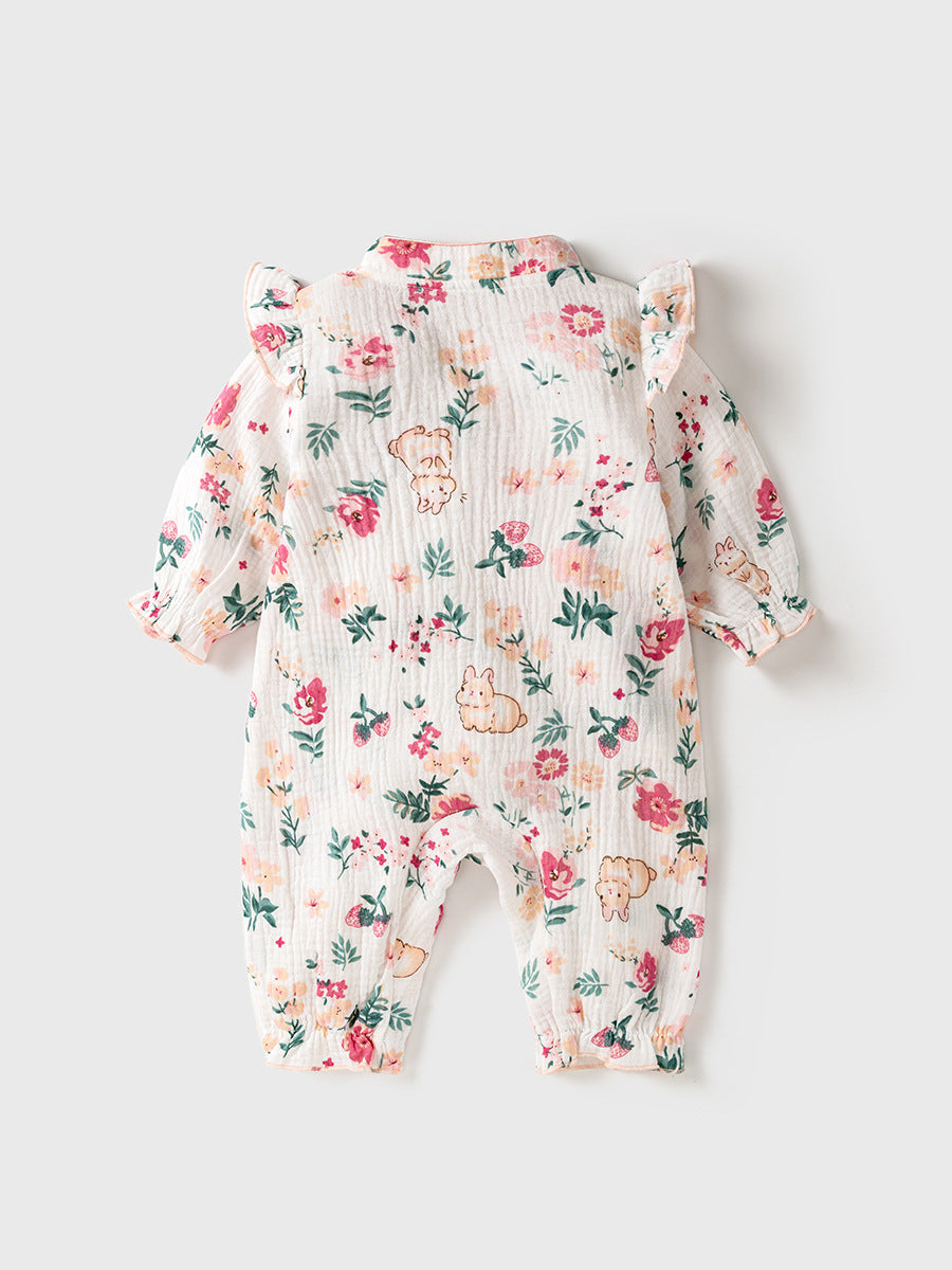 Autumn Baby Girl Style Home Clothes Romper