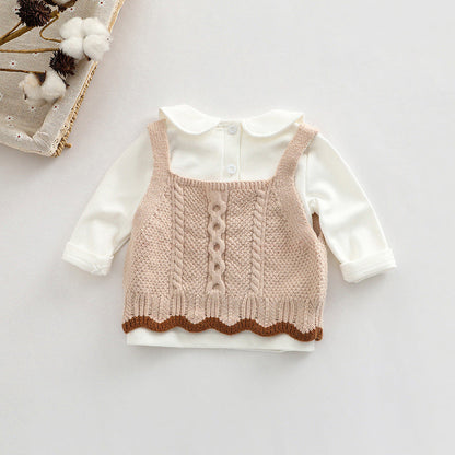 Baby Crochet Knitted Pattern Sleeveless Knitwear Vest
