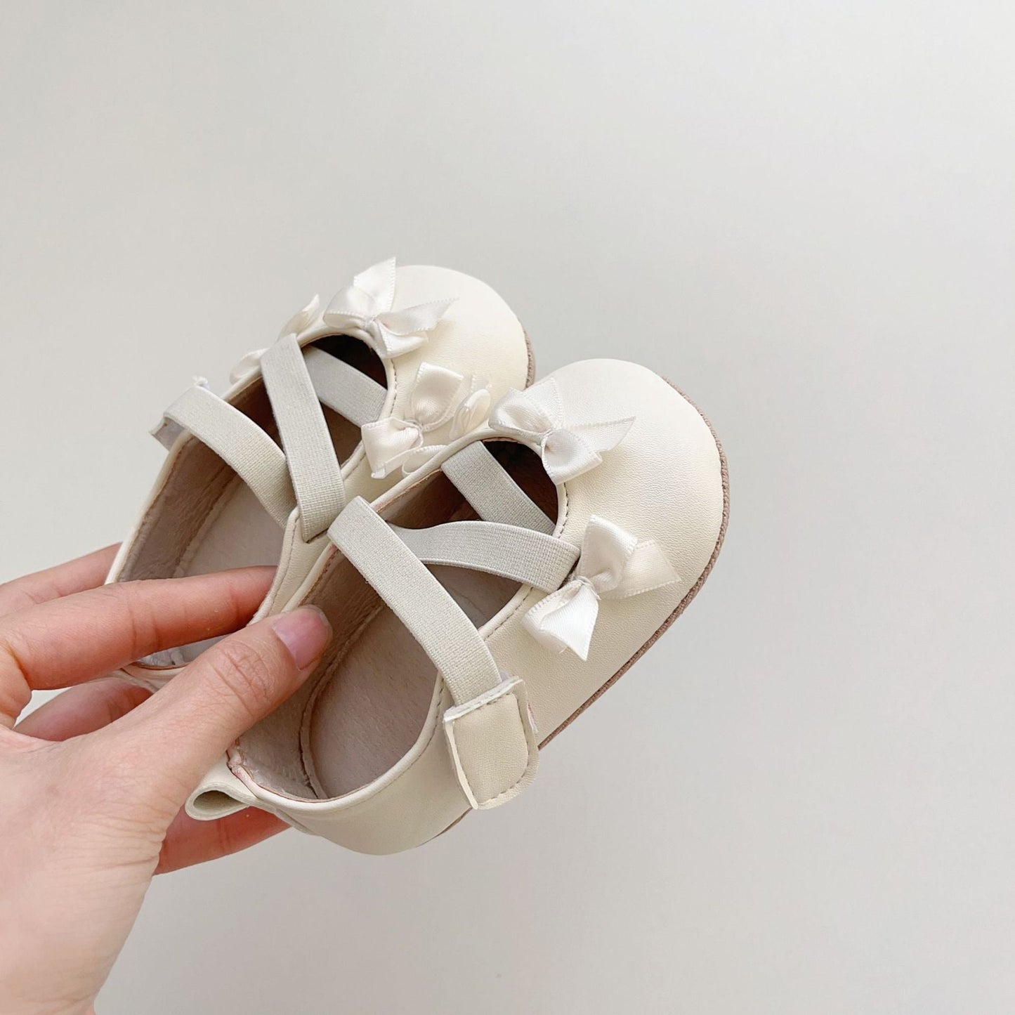 Spring Baby Girl Fashion Butterfly-bows Pattern Toddler Soft-Sole Anti-slip Walking Shoes