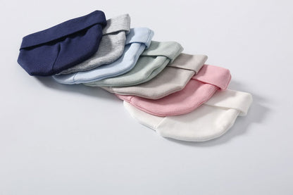 Baby Solid Color Double Dome Hat Tire Cap Thermal Caps