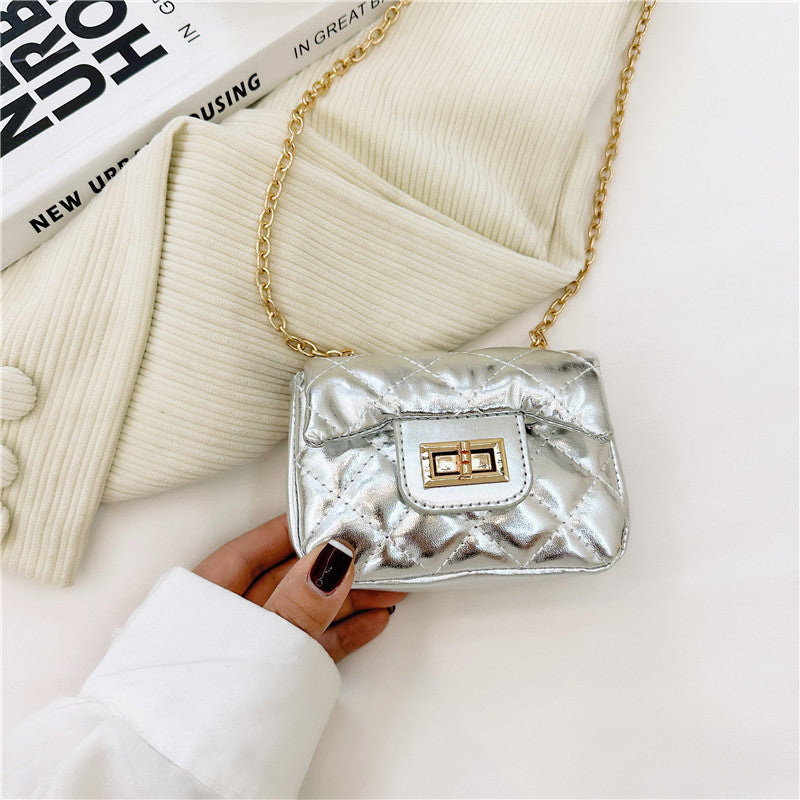 Fashionable Mini Carry-On Girls Portable PU Crossbody Handbag