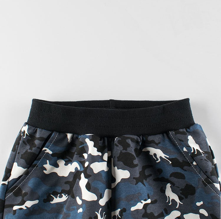 European And American Children’s Spring Cotton Boys’ Camouflage Pants – Casual Kids Trousers