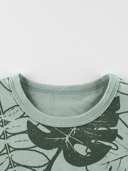 Printing Pattern Boys T-Shirt In European And American Style For Summer