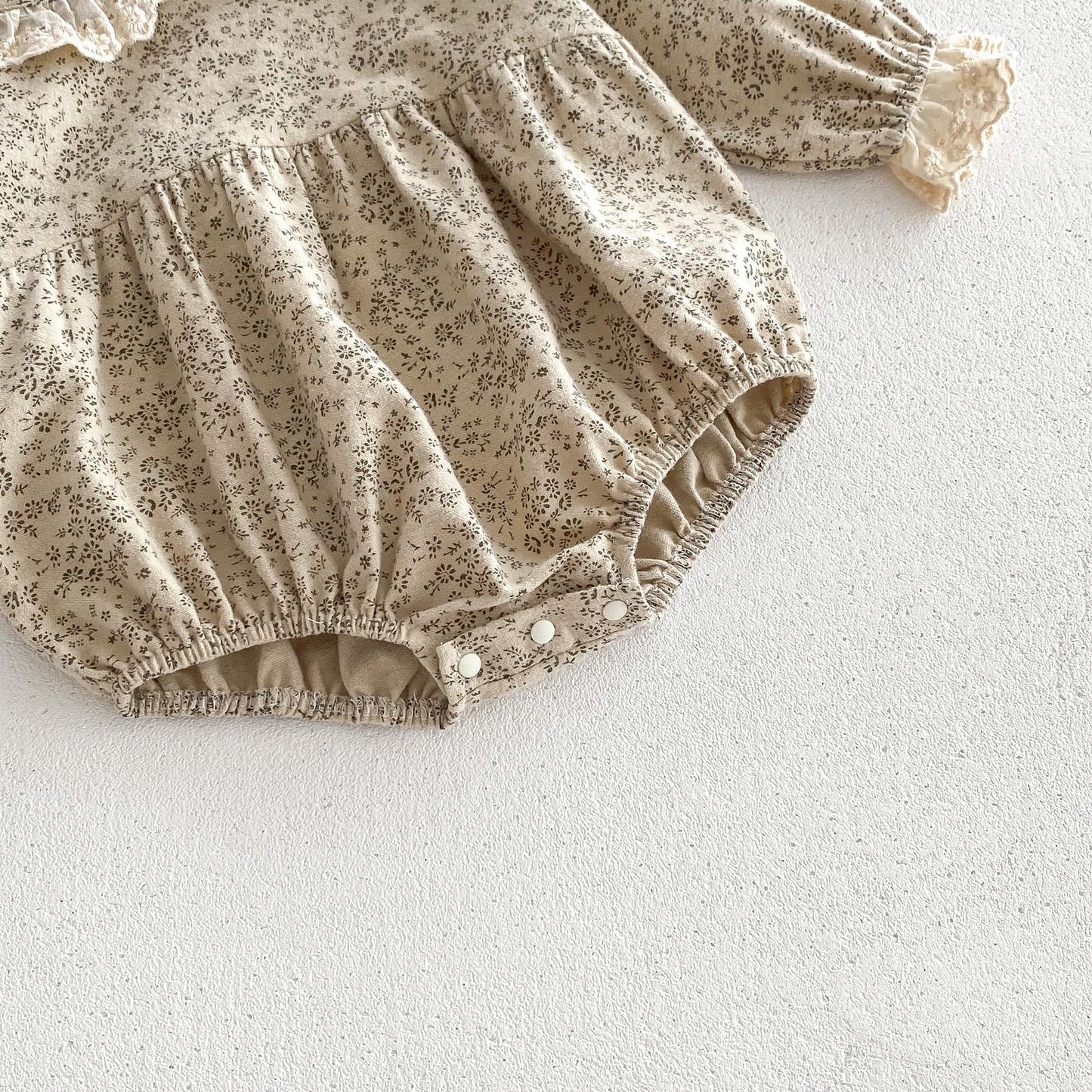 New Autumn Infant Baby Girls Laces-Collars Long Sleeve One Piece