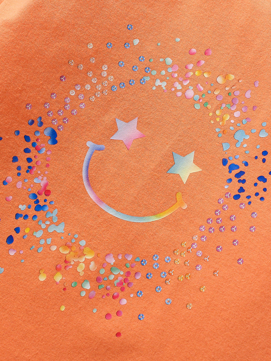 Arrival Autumn Girls’ Aesthetic Smiling Face Pattern Long Sleeves T-Shirt In European And American Style For Summer