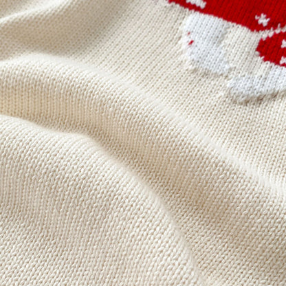 Arrival Autumn Baby Unisex Long Sleeves Mushrooms Jacquard Pattern Knitted Onesies-3
