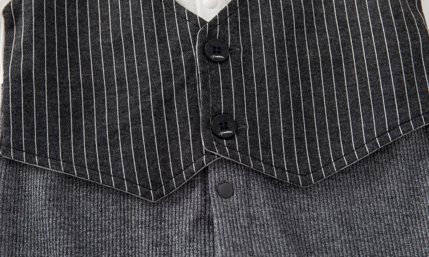 Autumn Baby Gentleman Birthday Clothes Romper