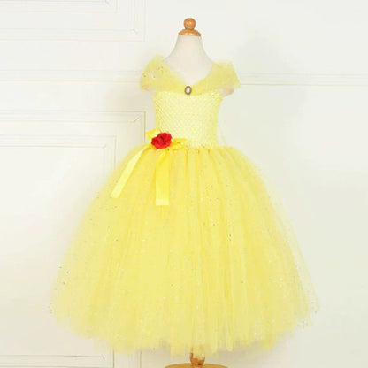 Arrival Kids’ Belle-Inspired Princess Dress – Cosplay Costume for Girls’ Fancy Dress Parties-1