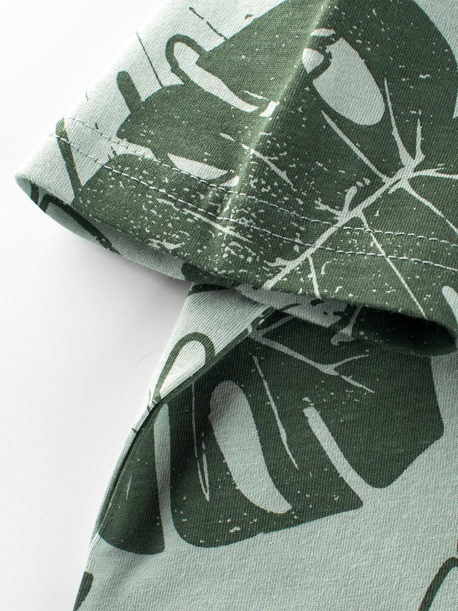 Printing Pattern Boys T-Shirt In European And American Style For Summer