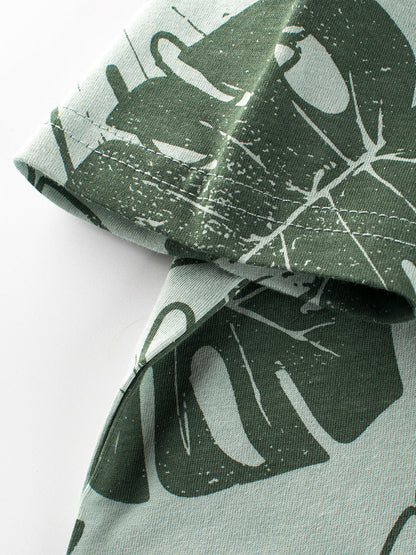 Printing Pattern Boys T-Shirt In European And American Style For Summer