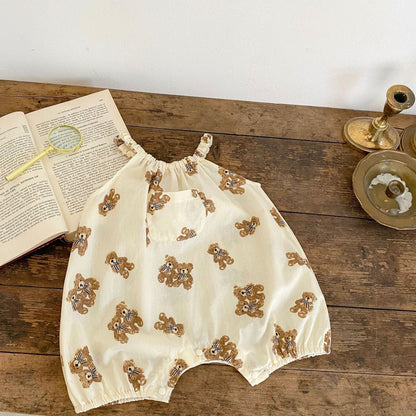 Baby Printed Pattern Sling Summer Romper