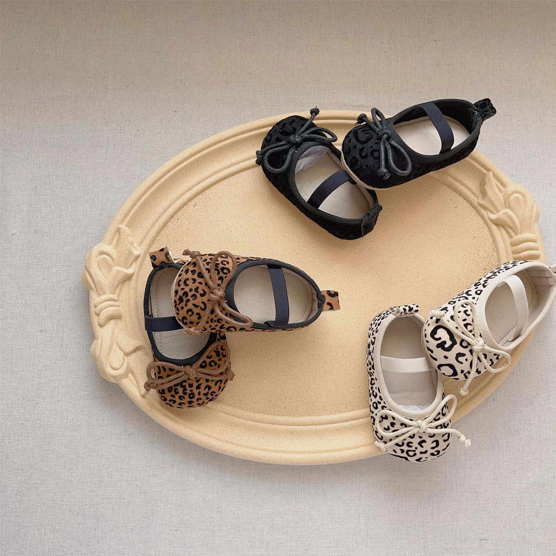 Autumn Baby Girl Leopard Pattern Toddler Soft-Sole Anti-slip Walking Shoes-0