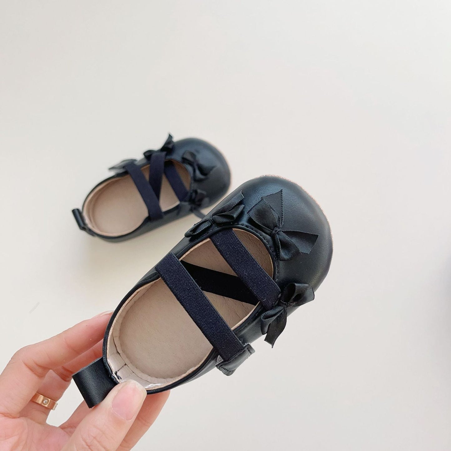 Spring Baby Girl Fashion Butterfly-bows Pattern Toddler Soft-Sole Anti-slip Walking Shoes