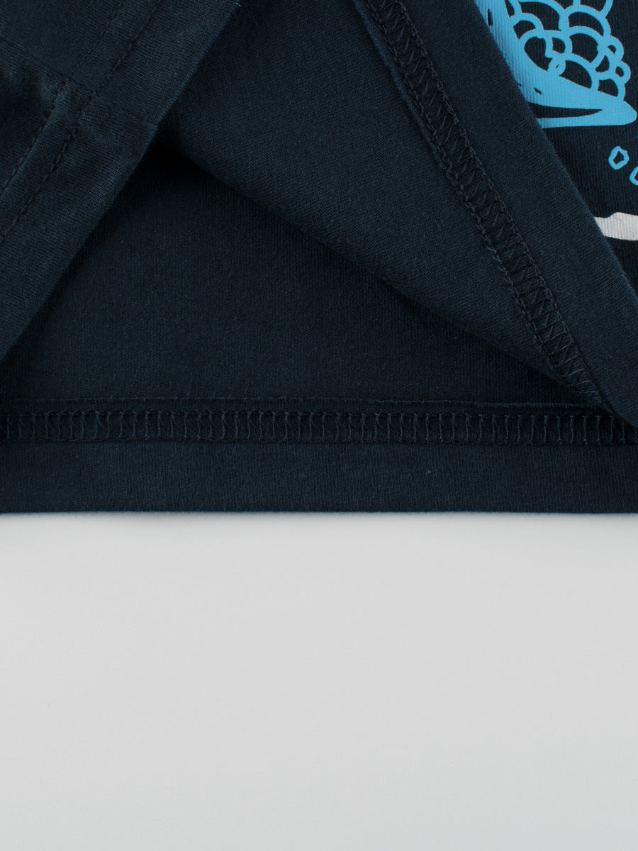 Boys’ Beach Print T-Shirt In European And American Style For Summer