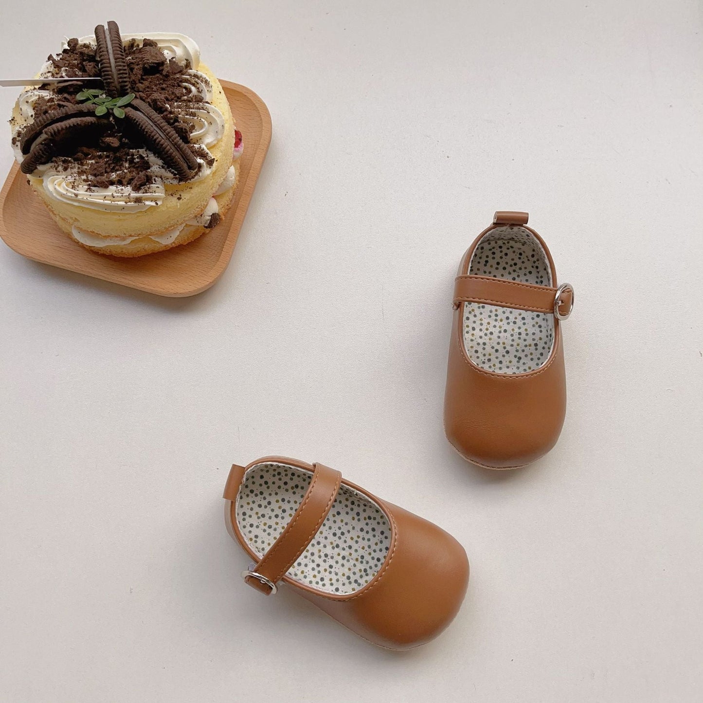 Spring Baby Girl Solid Color Toddler Soft-Sole Anti-Slip Walking Shoes-6