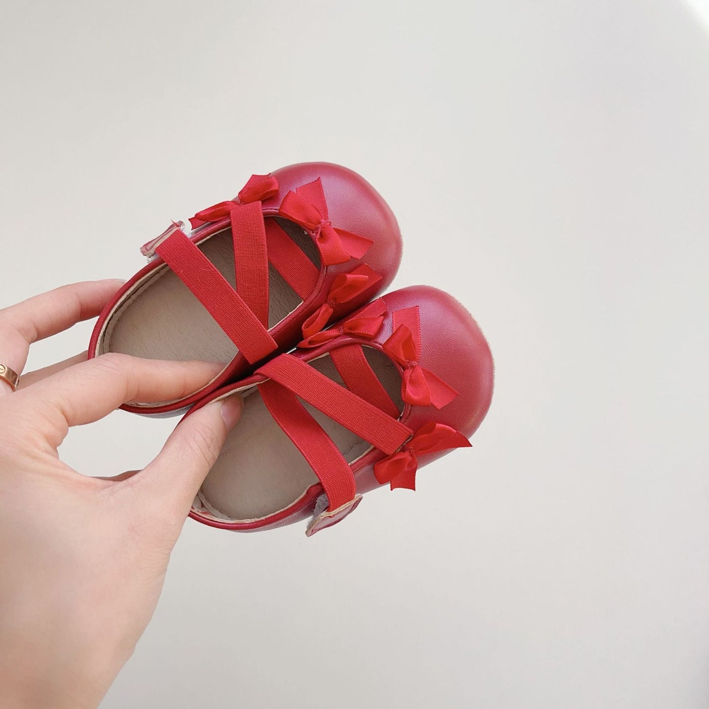 Spring Baby Girl Fashion Butterfly-bows Pattern Toddler Soft-Sole Anti-slip Walking Shoes