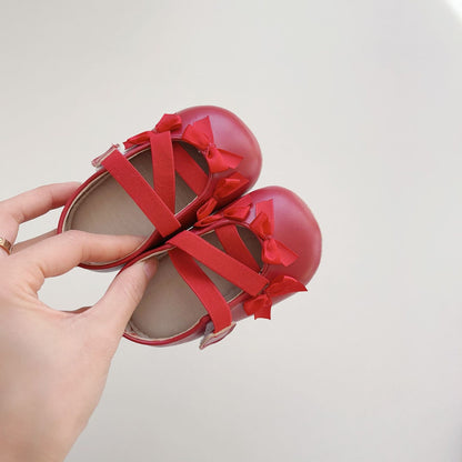 Spring Baby Girl Fashion Butterfly-bows Pattern Toddler Soft-Sole Anti-slip Walking Shoes