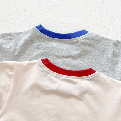 Baby Unisex Girl Boy Letter Print Round Collar Cotton Onesie