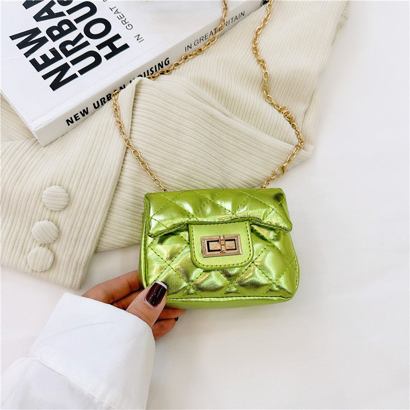 Fashionable Mini Carry-On Girls Portable PU Crossbody Handbag