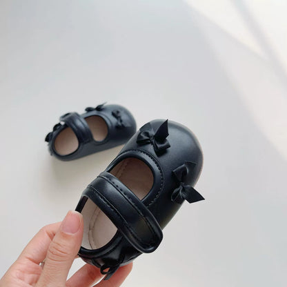 Spring Baby Girl Fashion Butterfly-bows Pattern Toddler Soft-Sole Anti-slip Walking Shoes
