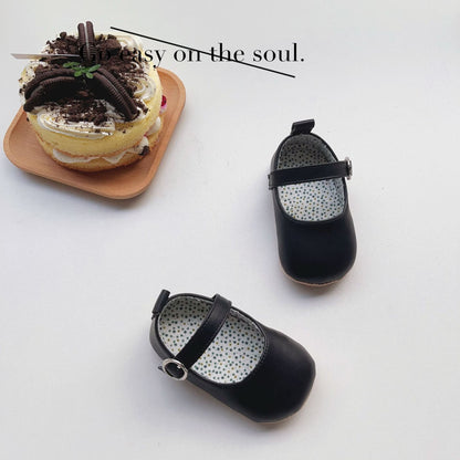 Spring Baby Girl Solid Color Toddler Soft-Sole Anti-Slip Walking Shoes-5