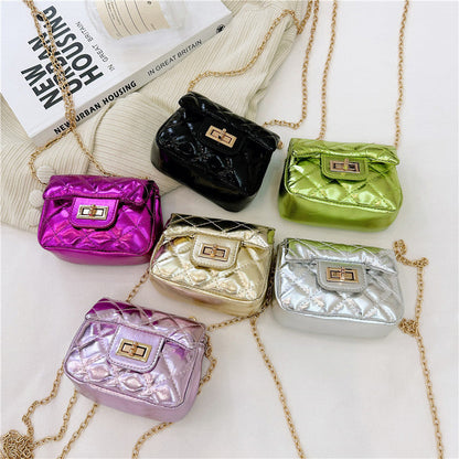 Fashionable Mini Carry-On Girls Portable PU Crossbody Handbag