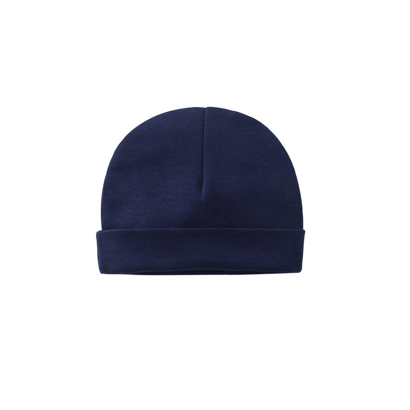 Baby Solid Color Double Dome Hat Tire Cap Thermal Caps