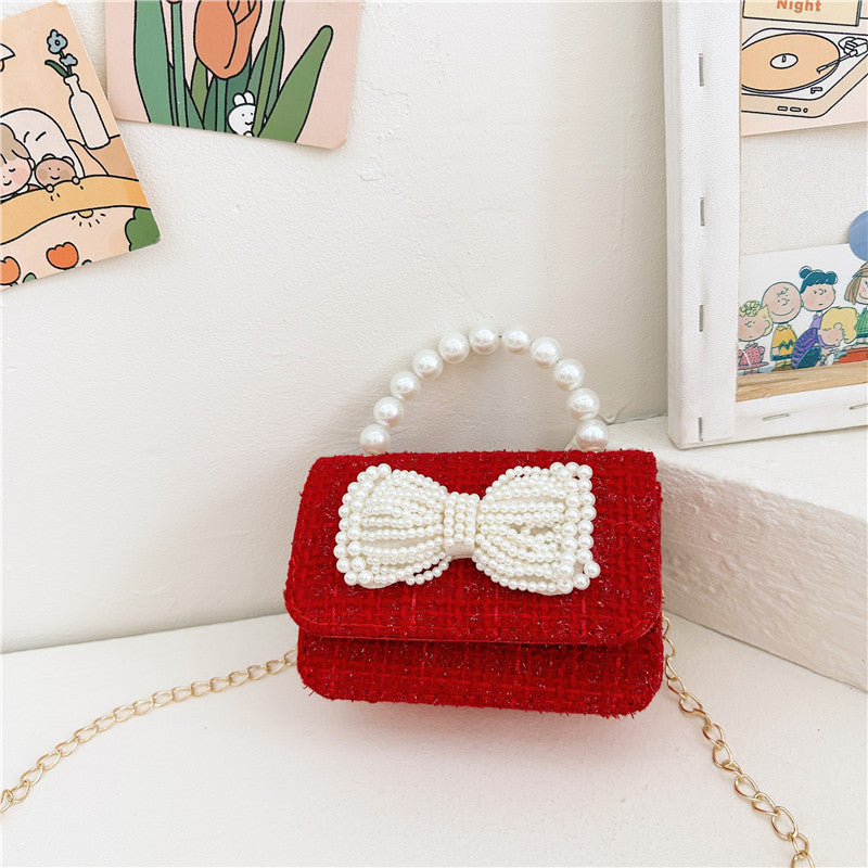 Stylish And Versatile Carry-On Girls Portable Red Crossbody Handbag