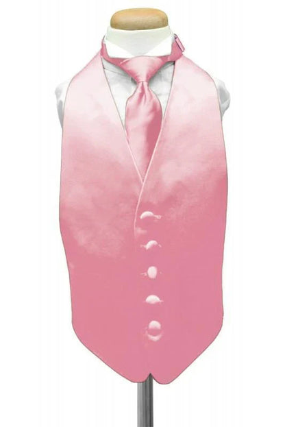 Luxury Satin Kids Tuxedo Vest 2-17
