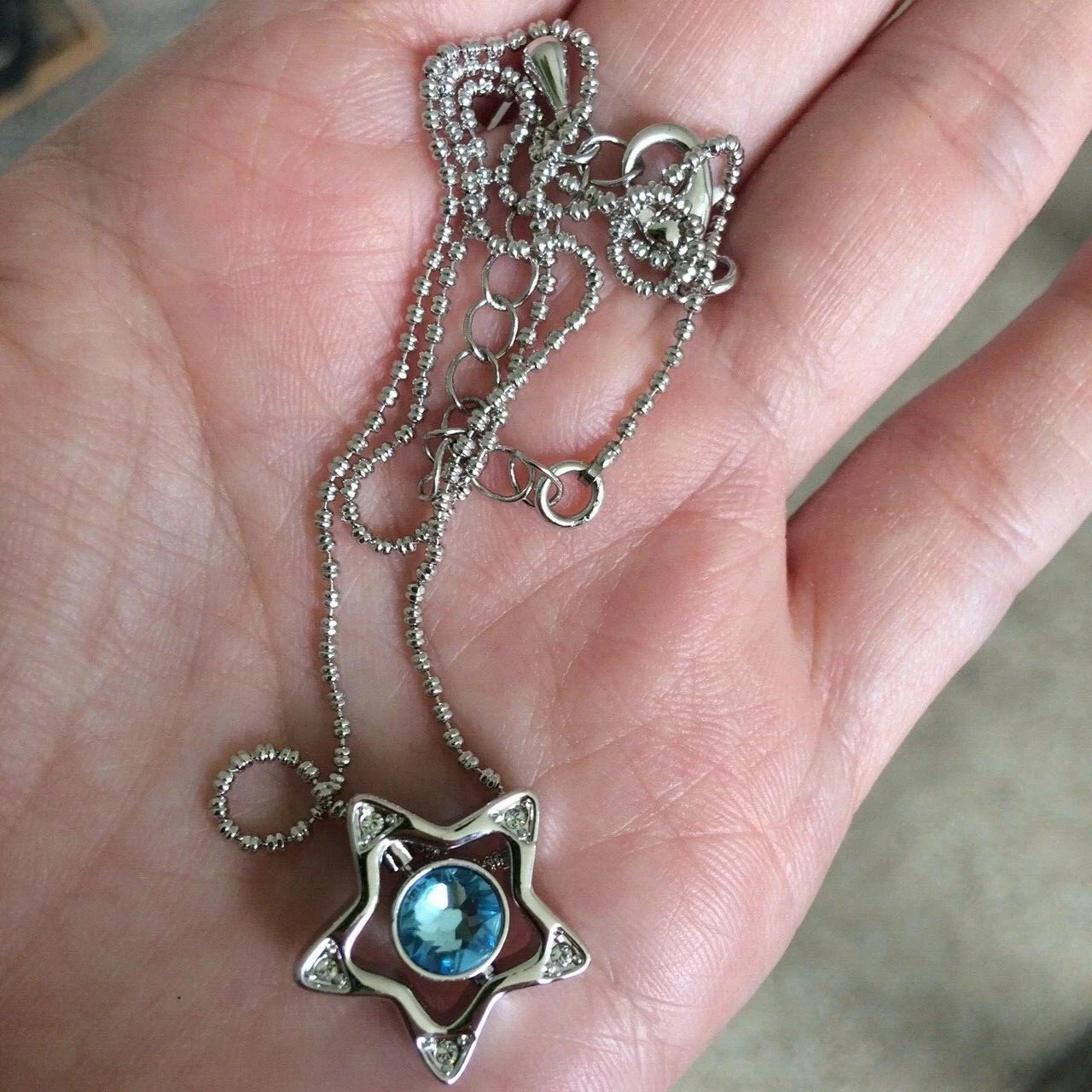 Fashion Star Pendant Silver Chain Necklace Choker Women Jewelry