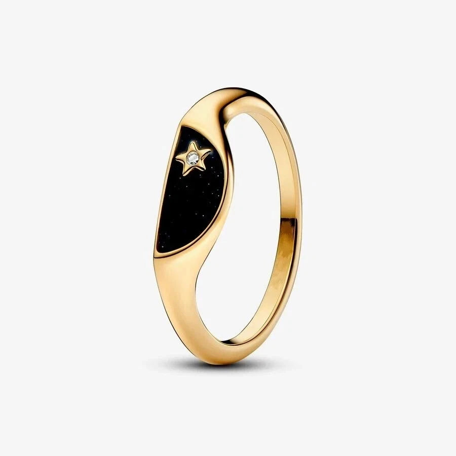Crystal Star Ring 925 Sterling Silver Ring