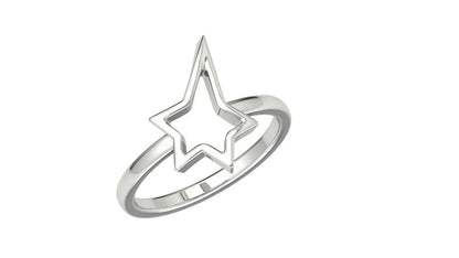 Designer Twinkling Star Minimalist Ring 925 Sterling Silver Daily Wear Jewelry