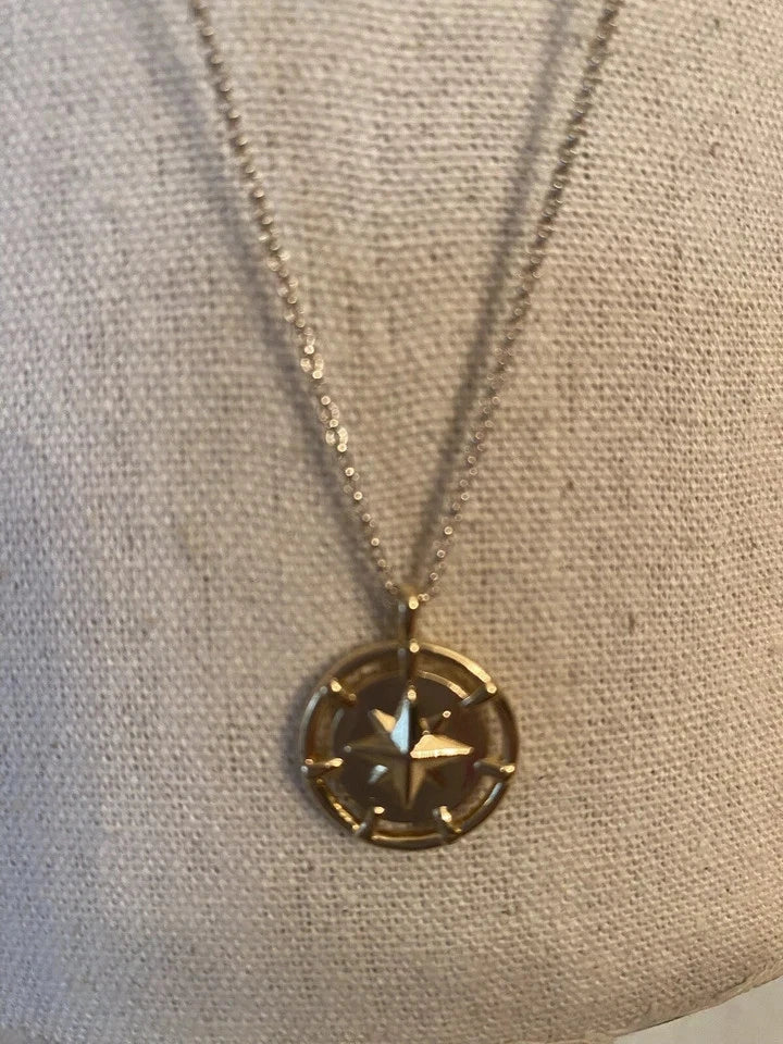 STUNNING STERLING SILVER 26” NECKLACE WITh Gold PLATED STAR