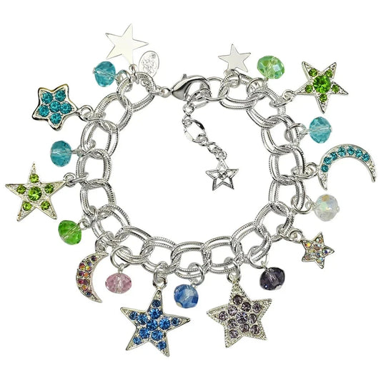 Kirks Folly Star Dancer Charm Bracelet (Sterling Silvertone)