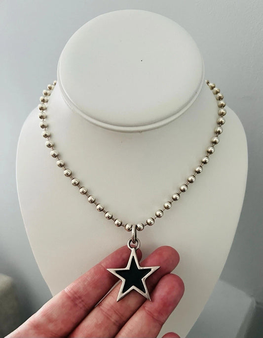 Silver Star Pendant Necklace