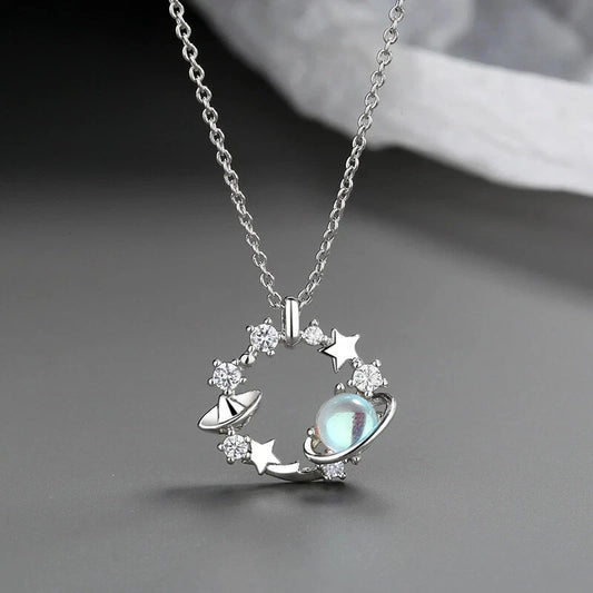 Colorful Star Pendant Necklaces for Women Luxury Jewelry with gift box
