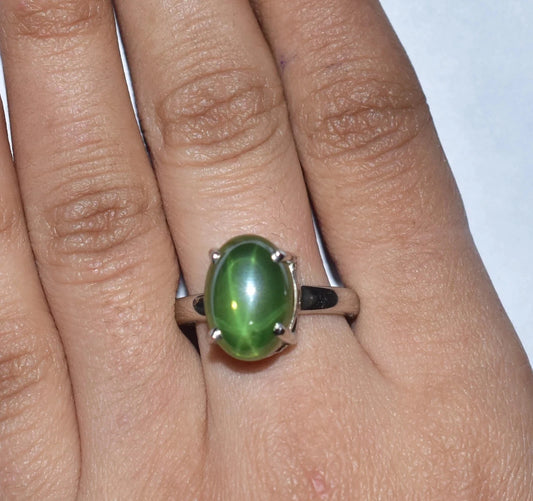 925 Sterling Silver Ring Star Sapphire Cabo Treated Certified Wedding Gift Ring