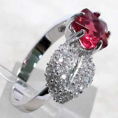CLASSY STAR SHAPE RUBY 925 STERLING SILVER RING SIZE 5-10