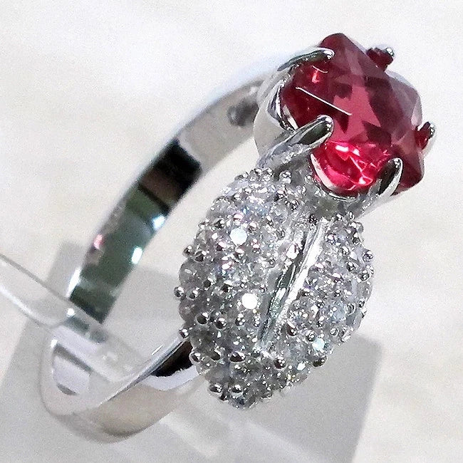 CLASSY STAR SHAPE RUBY 925 STERLING SILVER RING SIZE 5-10